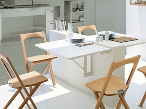Складные стулья в кухне