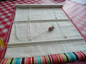 Пошаговое описание процесса изготовления римских штор из готовых жалюзи